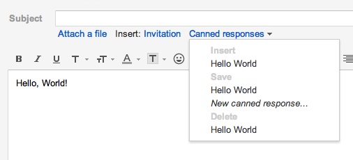 hello-world-canned-response